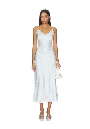 LoveShackFancy Manuela Dress in Baby Blue. Size L. Also in M, S, XS, XXS.