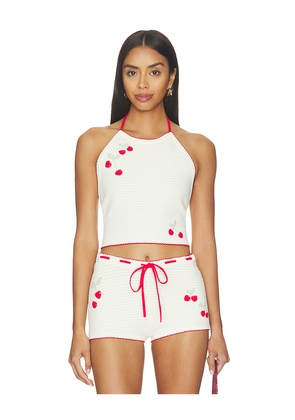LoveShackFancy Avanyah Top in Ivory. Size L. Also in M, S, XL, XS, XXS.