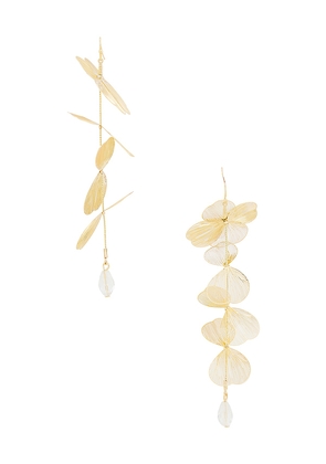 Lovers and Friends Clairah Earrings in Gold in Metallic.