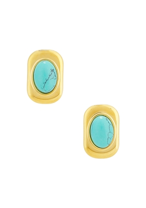 Lovers and Friends Briella Earrings in Metallic Gold.