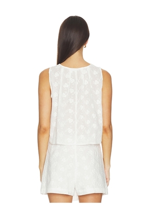 MINKPINK Anisa Embriodered Top in White. Size L. Also in S, XS, M, XL.