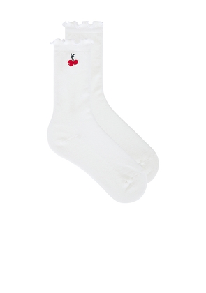 Malbon X Hvn Allita Sock in White.
