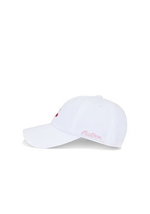 Malbon X Hvn Angelique Dad Hat in White.