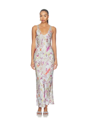 L'AGENCE Akiya Tank Dress in Blue. Size L. Also in XS, S, M.