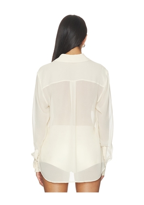 NICHOLAS Chloe Shirt in Cream. Size 0. Also in 2, 4, 6, 8.