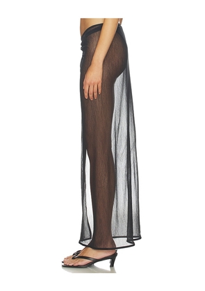lovewave The Alejandro Maxi Skirt in Black. Size L. Also in XS, XXS, S, M, XL.