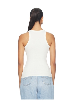 Markgong Horse Retro Print Tank Top in White. Size L. Also in S, M.