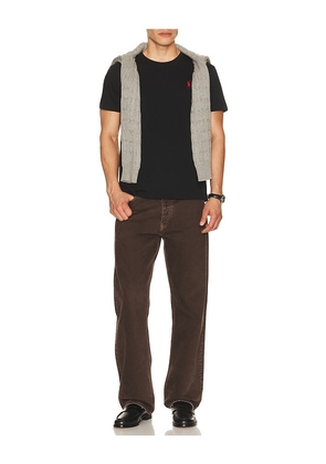 Polo Ralph Lauren Short Sleeve Crewneck T-Shirt in Black. Size L. Also in S, M, XL/1X.