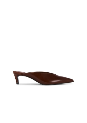 Schutz Loren Mid Mule Pump in Brown. Size 10. Also in 6, 6.5, 7, 7.5, 8, 8.5, 9, 9.5.