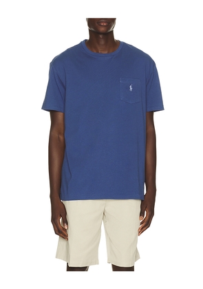 Polo Ralph Lauren Crewneck Pocket T-shirt in Blue. Size L. Also in S, M, XL/1X.
