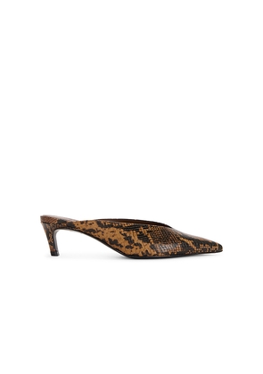 Schutz Loren Mid Mule Pump in Brown. Size 10. Also in 6, 6.5, 7, 7.5, 8, 8.5, 9, 9.5.