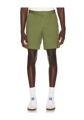 Polo Ralph Lauren Bedford Cotton Stretch Twill Short in Green. Size 30. Also in 32, 34, 36, 38.