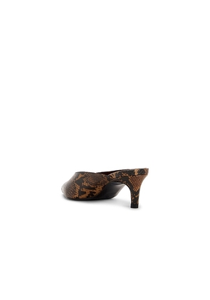 Schutz Loren Mid Mule Pump in Brown. Size 10. Also in 6, 6.5, 7, 7.5, 8, 8.5, 9, 9.5.
