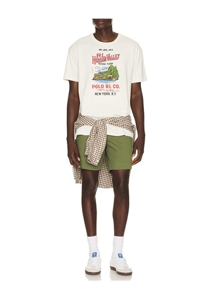 Polo Ralph Lauren Bedford Cotton Stretch Twill Short in Green. Size 30. Also in 32, 34, 36, 38.