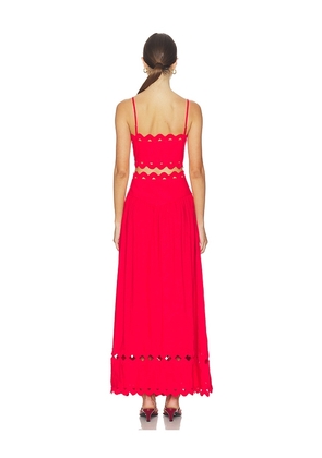 SAYLOR Tosca Set in Red. Size L. Also in XS.