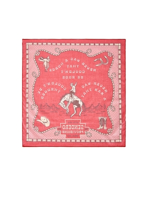 Sendero Provisions Co. Never Was A Horse Bandana in Red.