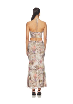 superdown Tia Maxi Skirt Set in Neutral. Size L. Also in XXS, XS, S, M, XL.