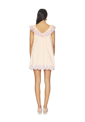 Tularosa Anya Mini Dress in Blush. Size L. Also in XS, XXS, S, M, XL.