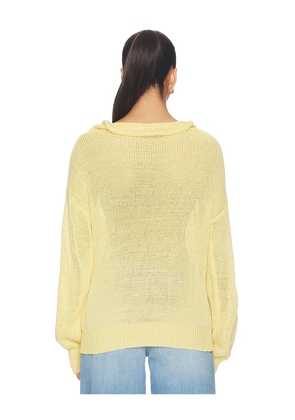 SEROYA Oro Knit Sweater in Yellow. Size L. Also in XXS, XS, S, M.