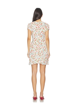 SAYLOR Zuly Dress in Beige,Red. Size L. Also in S, XS, M.