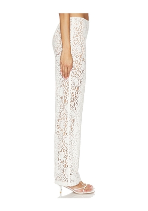 Stone Cold Fox x REVOLVE Arlo Pant in Ivory. Size L. Also in XS, S, M, XL.
