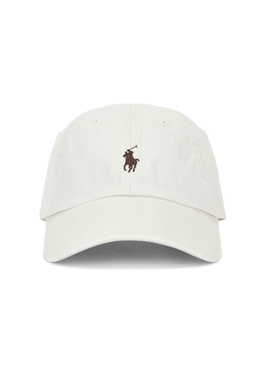 Polo Ralph Lauren Chino Sport Cap in Ivory.