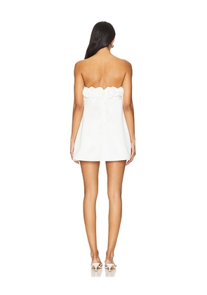 WeWoreWhat Rose Mini Dress in White. Size 10. Also in 6.