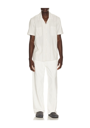 PAIGE Jacobson Shirt in Ivory. Size L. Also in M, S, XL/1X, XXL/2X.