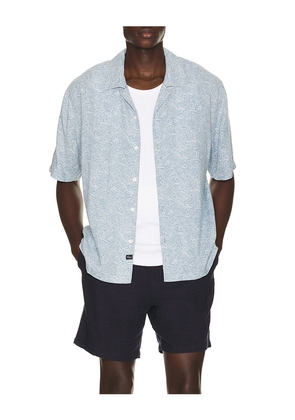 Rails Cash Short Sleeve Shirt in Blue. Size L. Also in M, S, XL/1X.