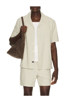 Rails Ely Short Sleeve Shirt in Cream. Size L. Also in M, S, XL/1X.
