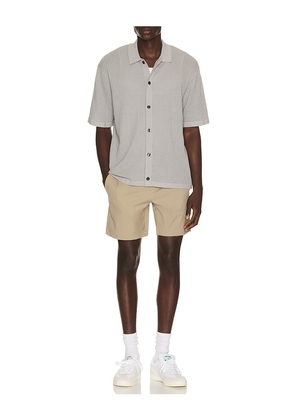 Theory Mesh Button Down Shirt in Grey. Size L. Also in M, S, XL/1X, XXL/2X.
