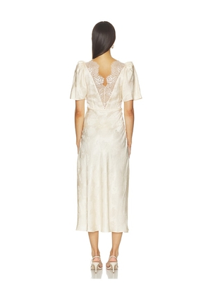 Ronny Kobo Philo Dress in Beige. Size L. Also in M, S, XS.