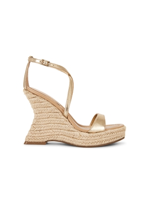 Steve Madden Caliana Espadrille Sandal in Metallic Gold. Size 10. Also in 6, 6.5, 7, 7.5, 8, 8.5, 9, 9.5.