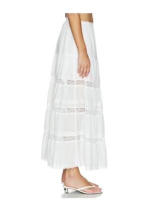 Steve Madden Elisse Skirt in White. Size L. Also in XS, S, M, XL.