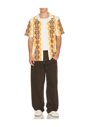 TOPO DESIGNS Daytripper Shirt in Orange. Size L. Also in S, M, XL/1X.