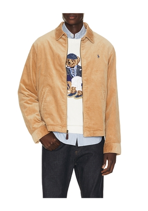 Polo Ralph Lauren 8 Wale Corduroy Wynton Windbreaker in Brown. Size L. Also in M, XL/1X, XXL/2X.
