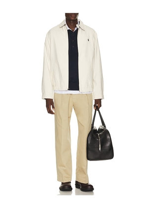 Polo Ralph Lauren Cotton Blend Novelty Flag 4-Button Placket Pullover Sweater in Navy. Size L. Also in S, M, XL/1X.