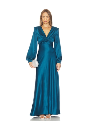 Zhivago The Fading Hour Gown in Teal. Size 10. Also in 2, 4, 6, 8, 12.