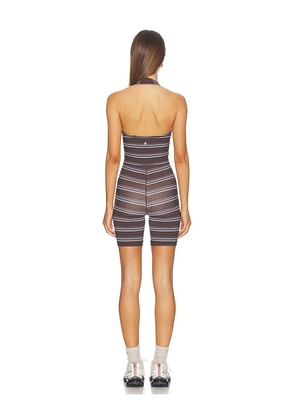 WeWoreWhat Scoop Romper in Brown. Size L. Also in S, M, XS, XL.