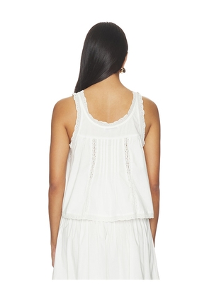 WeWoreWhat Baby Doll Lace Top in White. Size L. Also in S, XS, M.