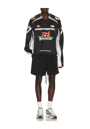 VANDYTHEPINK Moto Jersey in Black. Size L. Also in XS, S, M, XL/1X.