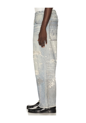 VANDYTHEPINK Trompe L'oeil Jeans in Blue. Size L. Also in XS, S, M, XL/1X.