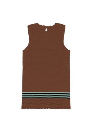 B.B. Walace stripe-detail sleeveless tank top - Brown