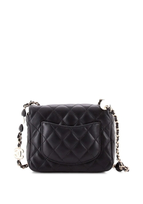 CHANEL Pre-Owned Candy Heart Flap Bag Quilted Lambskin Mini shoulder bag - Black