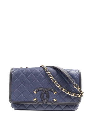 CHANEL Pre-Owned Filigree CC shoulder bag - Blue