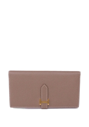 Hermès Pre-Owned Béarn Soufflet long wallet - Neutrals