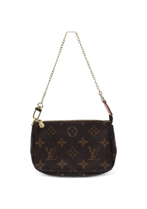 Louis Vuitton Pre-Owned mini Pochette Accessoires patterned canvas handbag - Brown