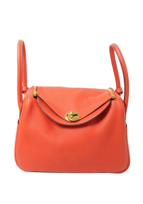 Hermès Pre-Owned 26 Lindy leather tote bag - Orange