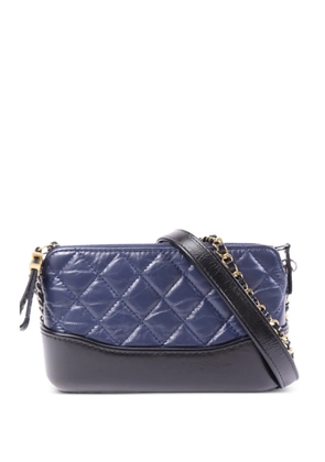 CHANEL Pre-Owned Gabrielle leather shoulder bag - Blue