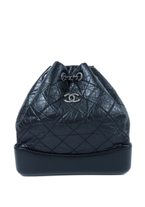 CHANEL Pre-Owned Gabrielle CC leather backpack - Black